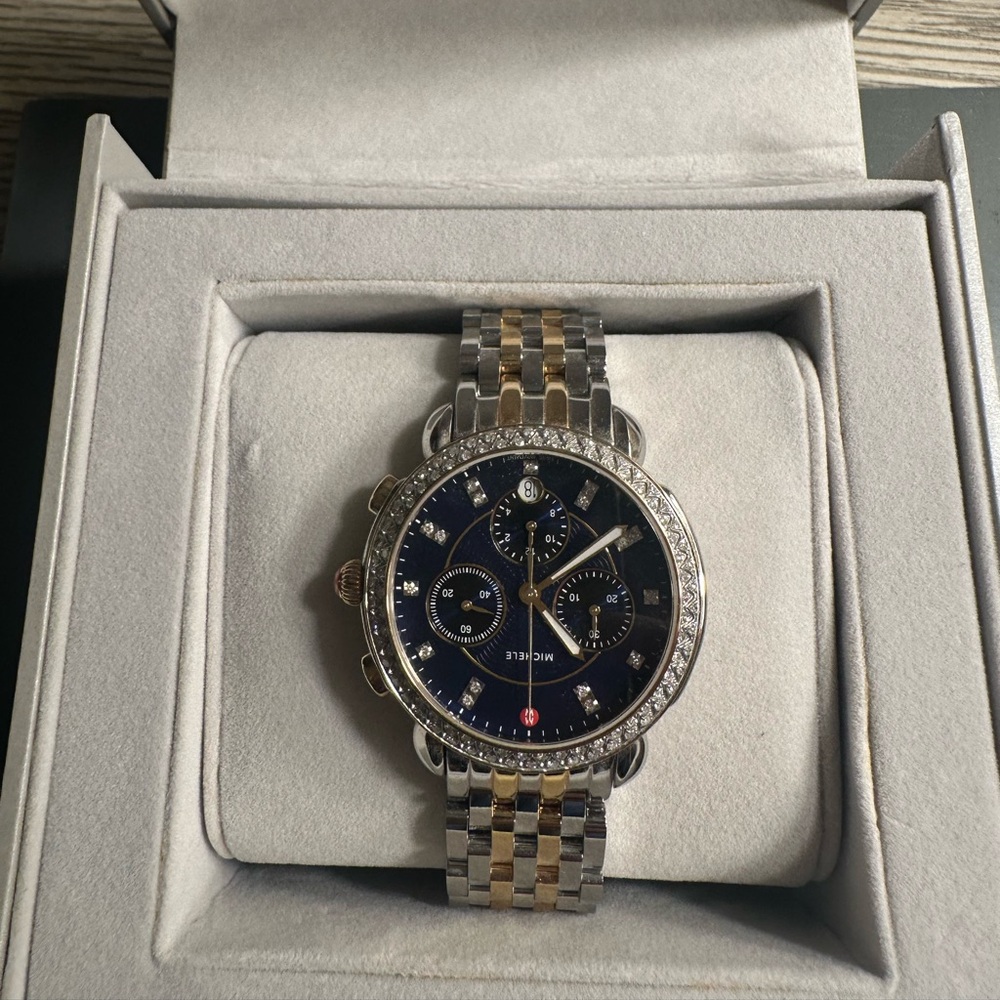 Michele deco diamond watch - authentic